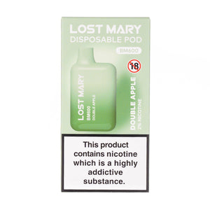 Double Apple Lost Mary BM600 600 Puff Disposable Vape - 20mg (Boxed)