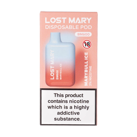Marybull Ice Lost Mary BM600 600 Puff Disposable Vape - 20mg (Boxed)