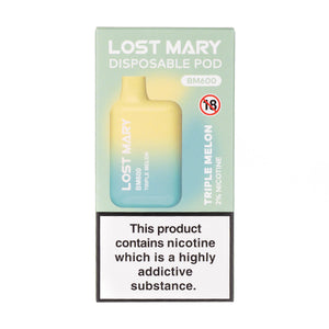 Triple Melon Lost Mary BM600 600 Puff Disposable Vape - 20mg (Boxed)