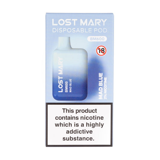 Mad Blue Lost Mary BM600 600 Puff Disposable Vape - 20mg (Boxed)