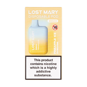 Pineapple Ice Lost Mary BM600 600 Puff Disposable Vape - 20mg (Boxed)