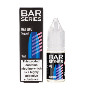 Bar Series Mad Blue Nic Salt E-Liquid Box & Bottle
