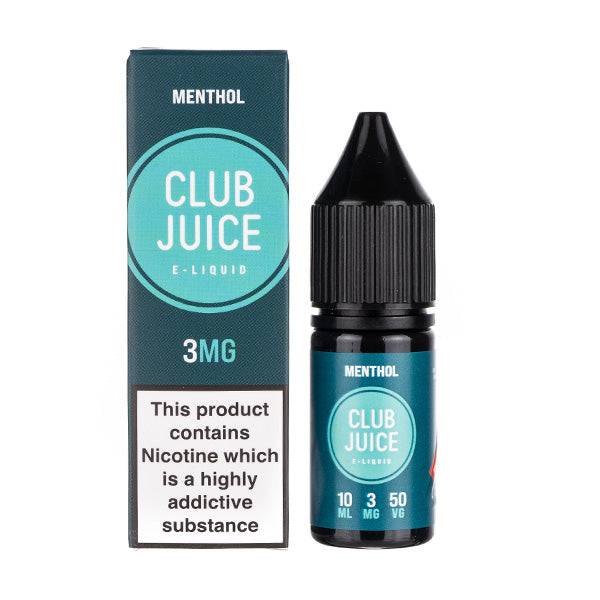 Club Juice Menthol E-Liquid - High PG 10ml | Vape Superstore Club Juice Menthol E-Liquid - High PG 10ml | Vape Superstore