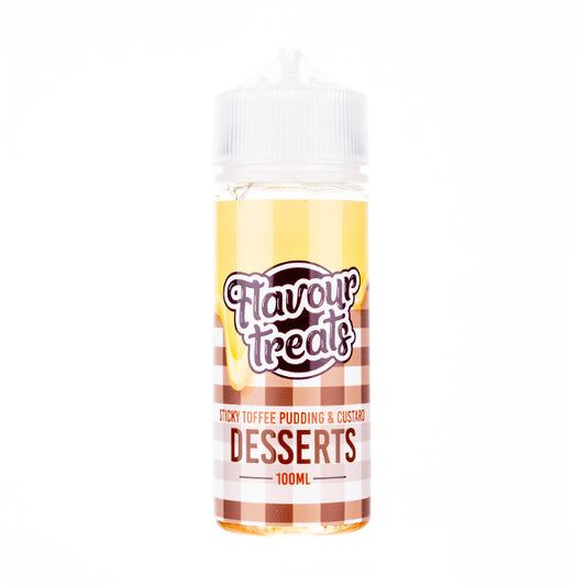 Sticky Toffee Pudding & Custard 100ml Shortfill E-Liquid by Flavour Treats