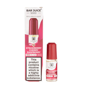 Strawberry Cherry Raspberry Nic Salt E-Liquid by Bar Juice 5000