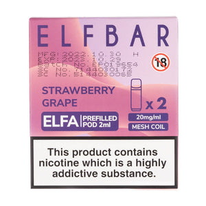 Strawberry Grape Elfa Prefilled Pods by Elf Bar