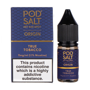 True Tobacco Nic Salt by Pod Salt Origin (Bottle & Box)