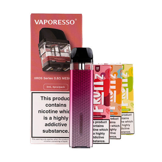 Vaporesso XROS 3 Mini Pod Kit Bundle - Rose Pink