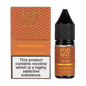 Virginia Gold Nic Salt by Pod Salt Origin (Bottle & Box)