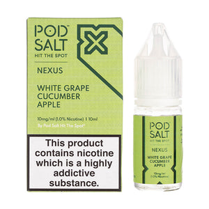 White Grape Cucumber Apple Nic Salt by Pod Salt Nexus (Bottle & Box)