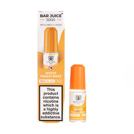 Bar Juice 5000 White Peach Razz Nic Salt E-Liquid | Vape Superstore Bar Juice 5000 White Peach Razz Nic Salt E-Liquid | Vape Superstore