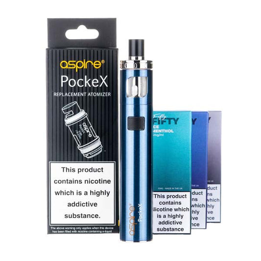 Pockex Vape Pen Kit Bundle - Blue