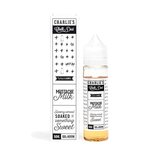 Charlies Chalk Dust - Mustache Milk 50ml Shortfill E-Liquid