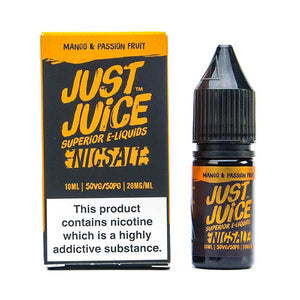 Mango & Passion Fruit Nic Salt E-Liquid by Just Juice