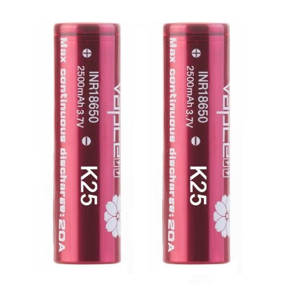 K25 18650 2500mAh Battery Pack 2